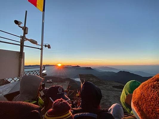 Sacred summit area of Sri Pada at Adam's Peak