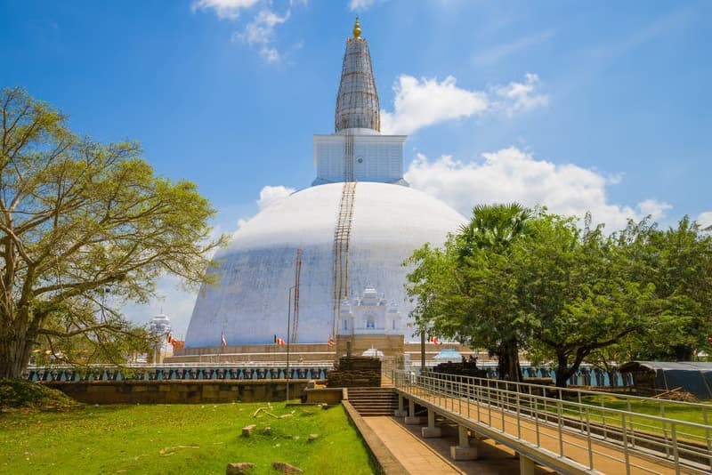 Ruwanwelisaya stupa in the sacred city of Anuradhapura
