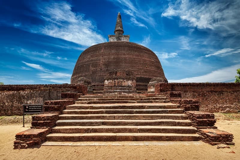 Ancient Buddhist stupa in Polonnaruwa