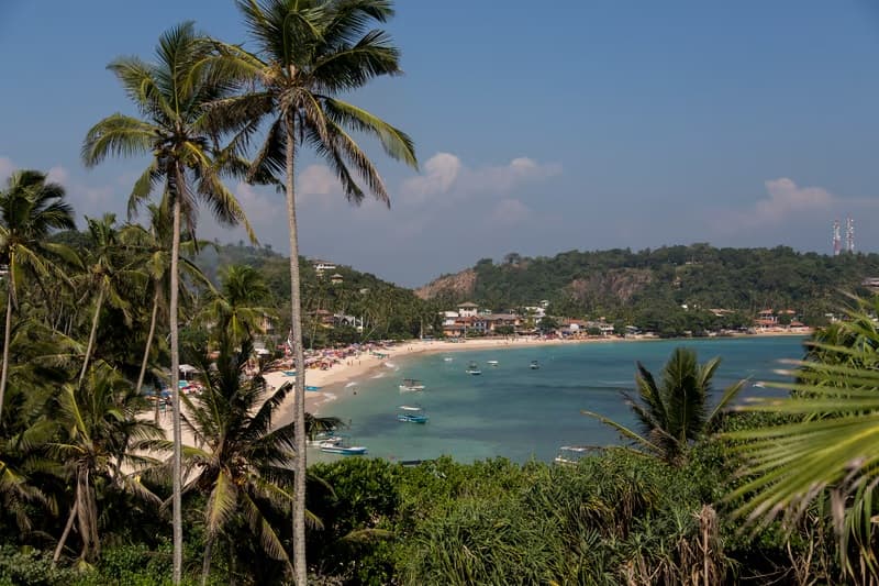 Coastal scenery and tropical landscape at Rumassala