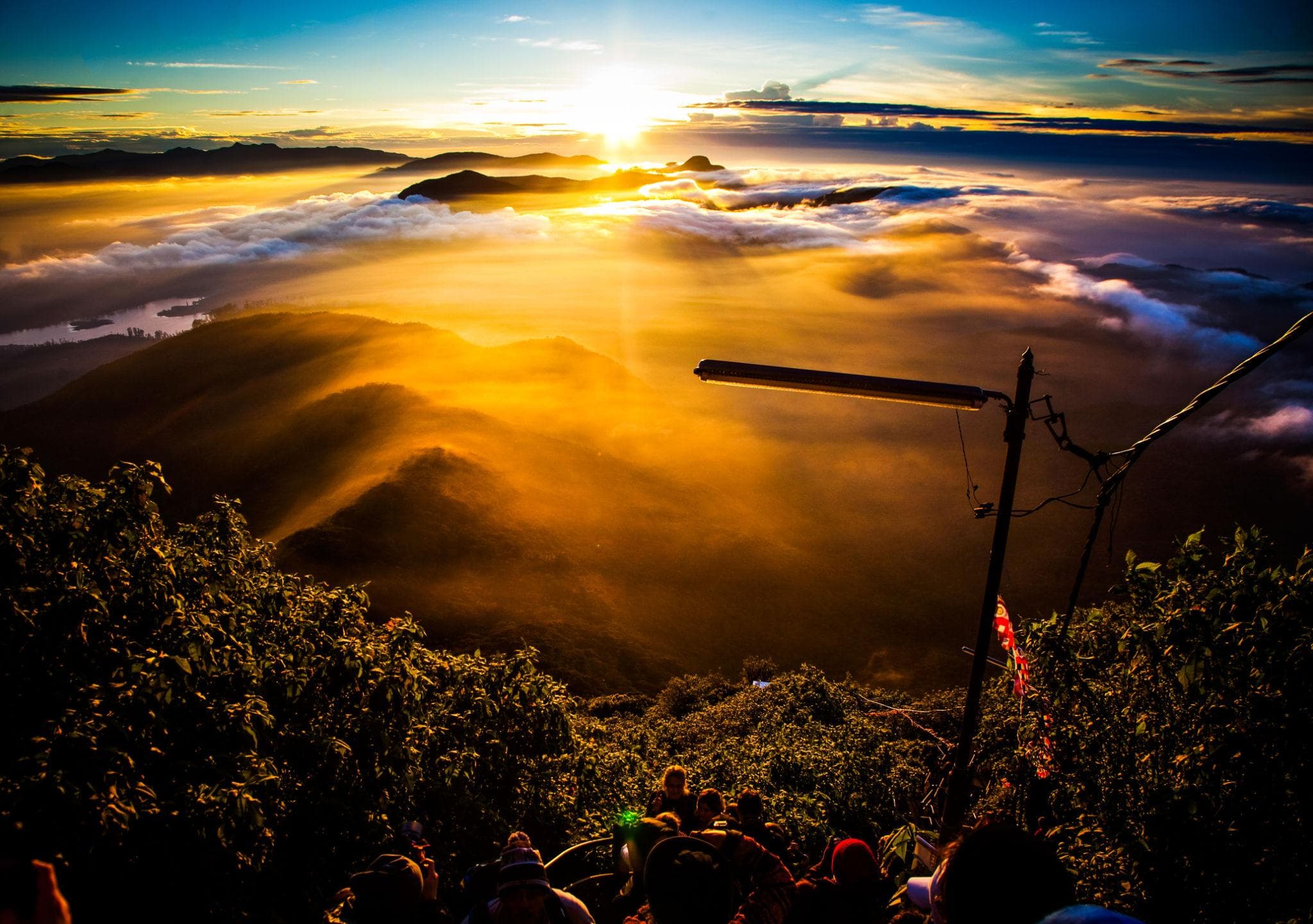 Mountain scenery surrounding Adam's Peak in Sri Lanka
