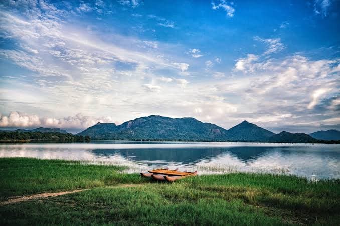 Peaceful Kandalama Lake near Dambulla