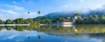 Panoramic view of Kandy and the surrounding hills